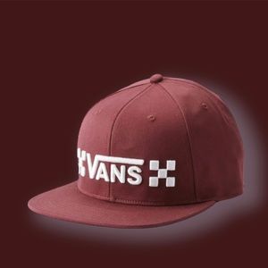 New Men's Vans Embroidered Logo Snapback Hat One Size Color Port Royale